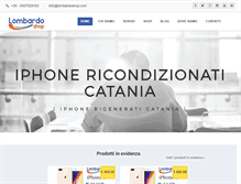 Tablet Screenshot of lombardoshop.com